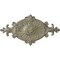 Ekena Millwork Quentin Ceiling Medallion, Hand-Painted Castle Stone Crackle, 23 1/2"W x 12 1/4"H x 1 1/2"P CM23RO1CSC - alternate 1